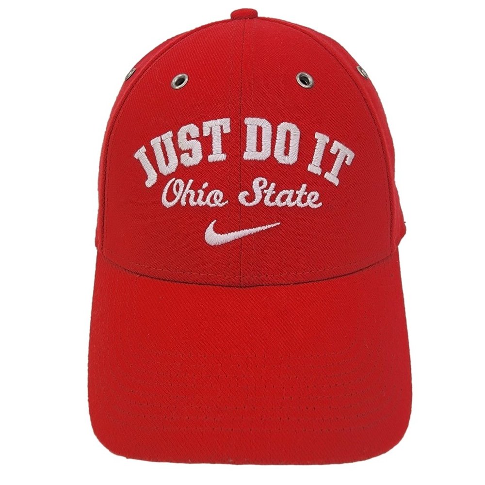 Nike Legacy91 Ohio State Hat M/L Red Just Do It Dri-FIT NCAA Buckeyes Cap OSU
